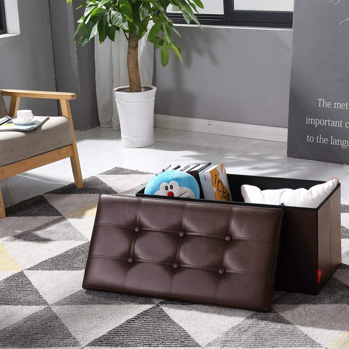 Storage Ottoman Detail