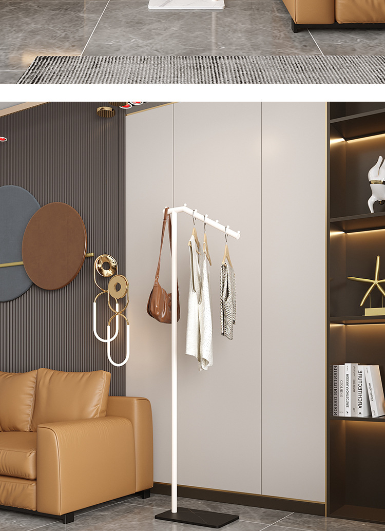 Minimalist modern floor-standing home coat rack 16