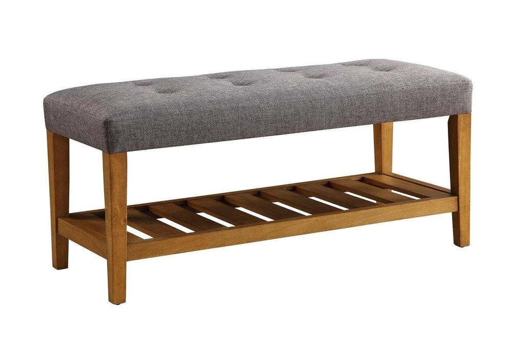 Best Selling Luxury Rectangle Shape Fabric Storage Ottoman Bench Sette Pouffe Puffy for Foot Rest Home Office Bedroom Furniture