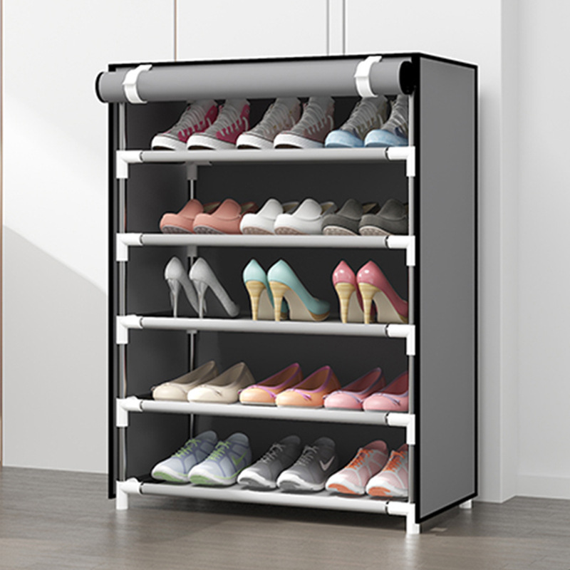 Household Shoes Rack Multi Layers Non Woven Fabric Shoes Cabinet Big Capacity Shoes Organizing Shelf with Cover