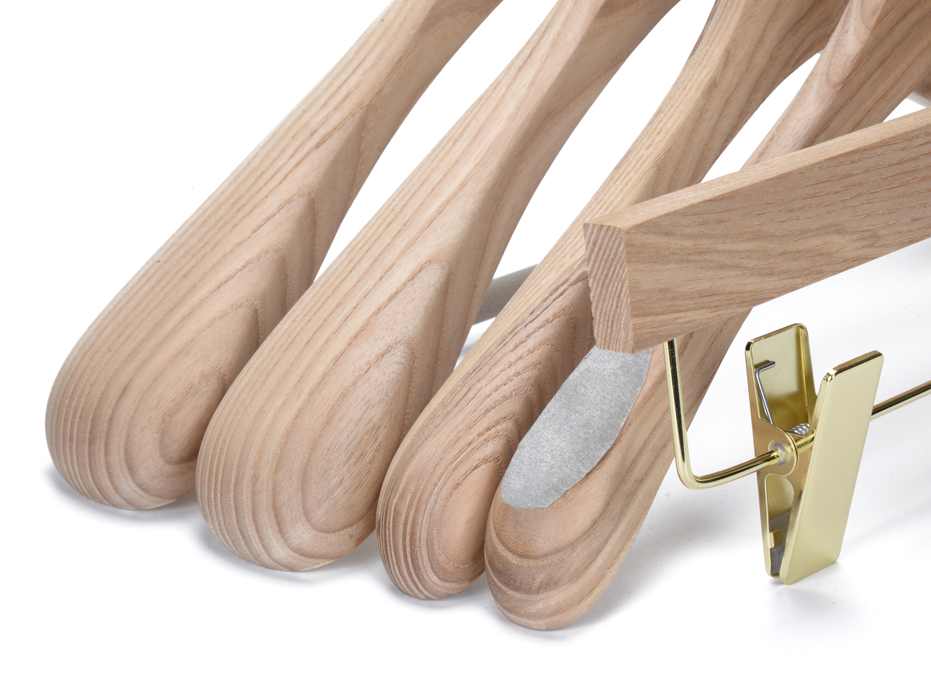 Beautiful Natural Wooden Coat Hanger For Men And Women Clothes