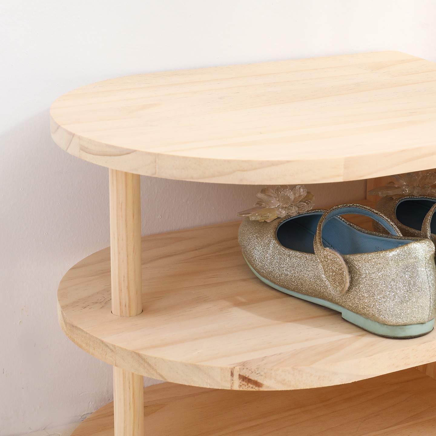 Wholesale Children's Wooden Shoe Bench Organizer Minimalist Kids Entryway Storage Bench for Daycare