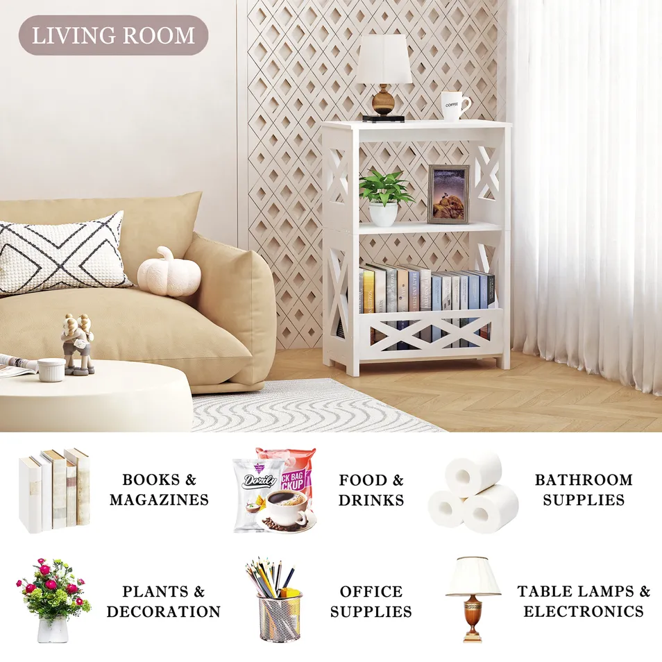 Versatile Usage White Side Table