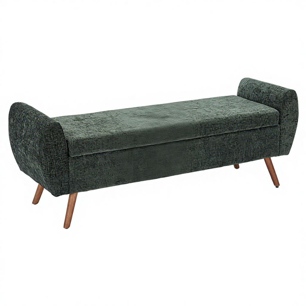 Multi-Functional Durable Long Storage Bench Modern Design Soft Fabric Ottoman Stool Laynsino Bedroom Living Room Furniture