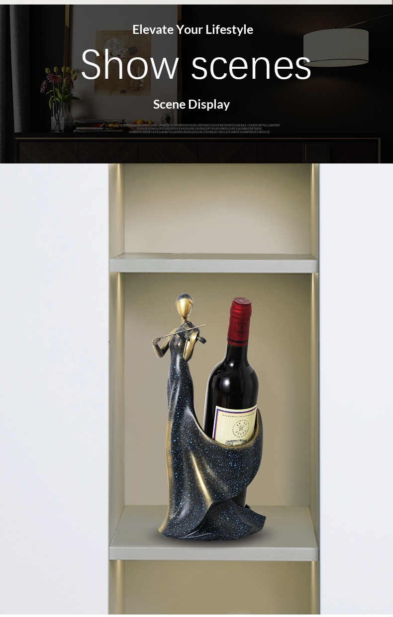 Creative High-end Resin Wine Rack & Cabinet for Living Room Home Entrance Dining Table & TV Area Decor