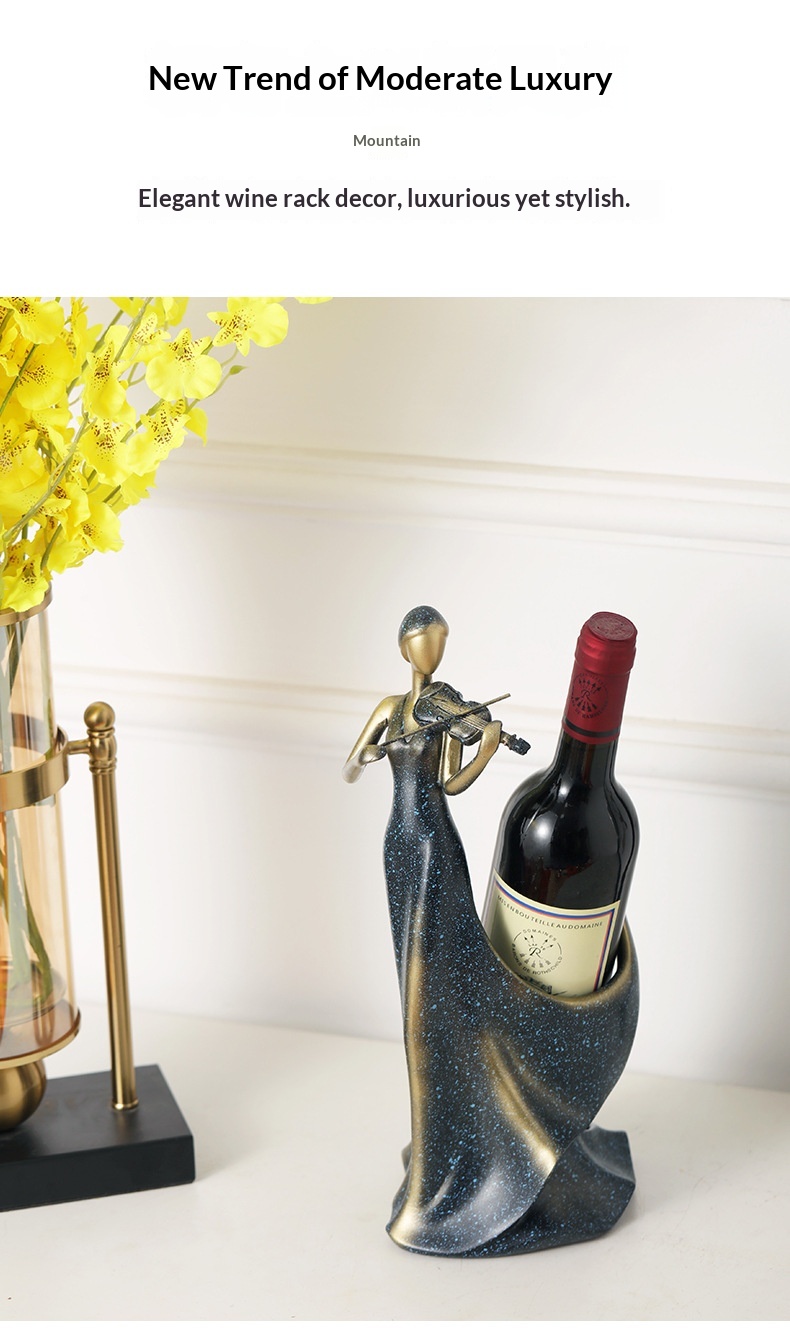 Creative High-end Resin Wine Rack & Cabinet for Living Room Home Entrance Dining Table & TV Area Decor