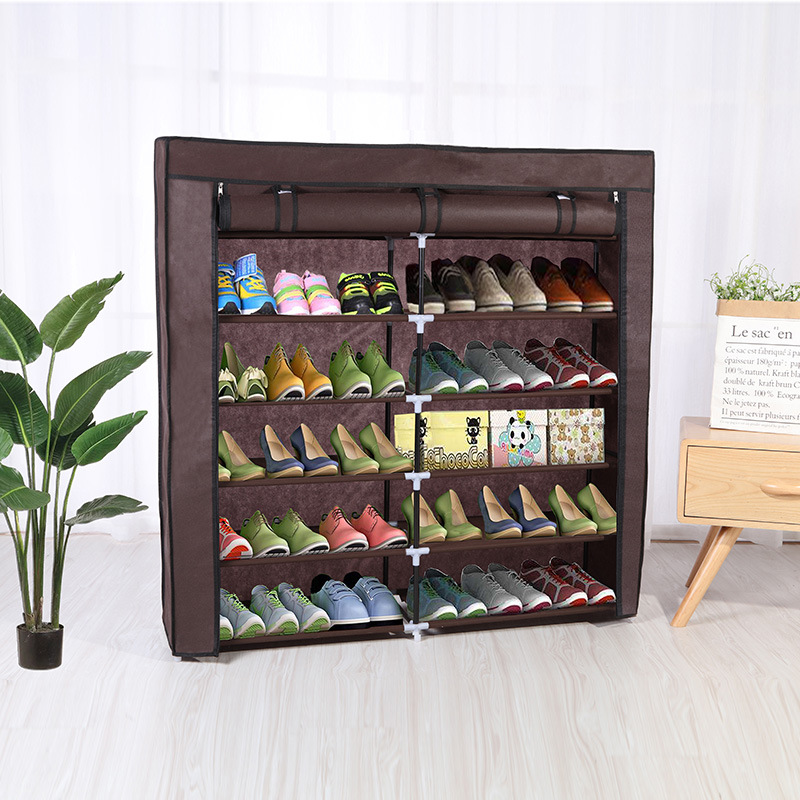 Fabric Covered Detachable Three-Layer Shoe Storage Cabinet for Kitchen Use 1PC Sample for Quality Inspection Supports FCL Bulk