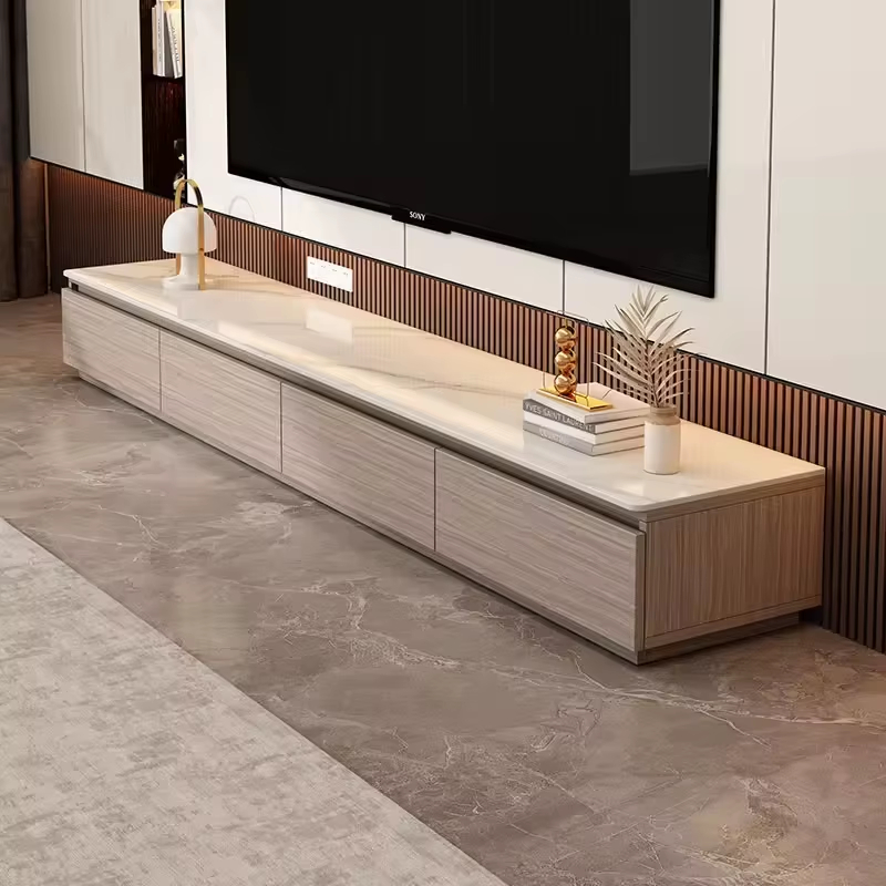 Premium Modern Living Room Luxury TV Console, Practical Base Cabinet for TV &amp; Daily Storage with TV Application