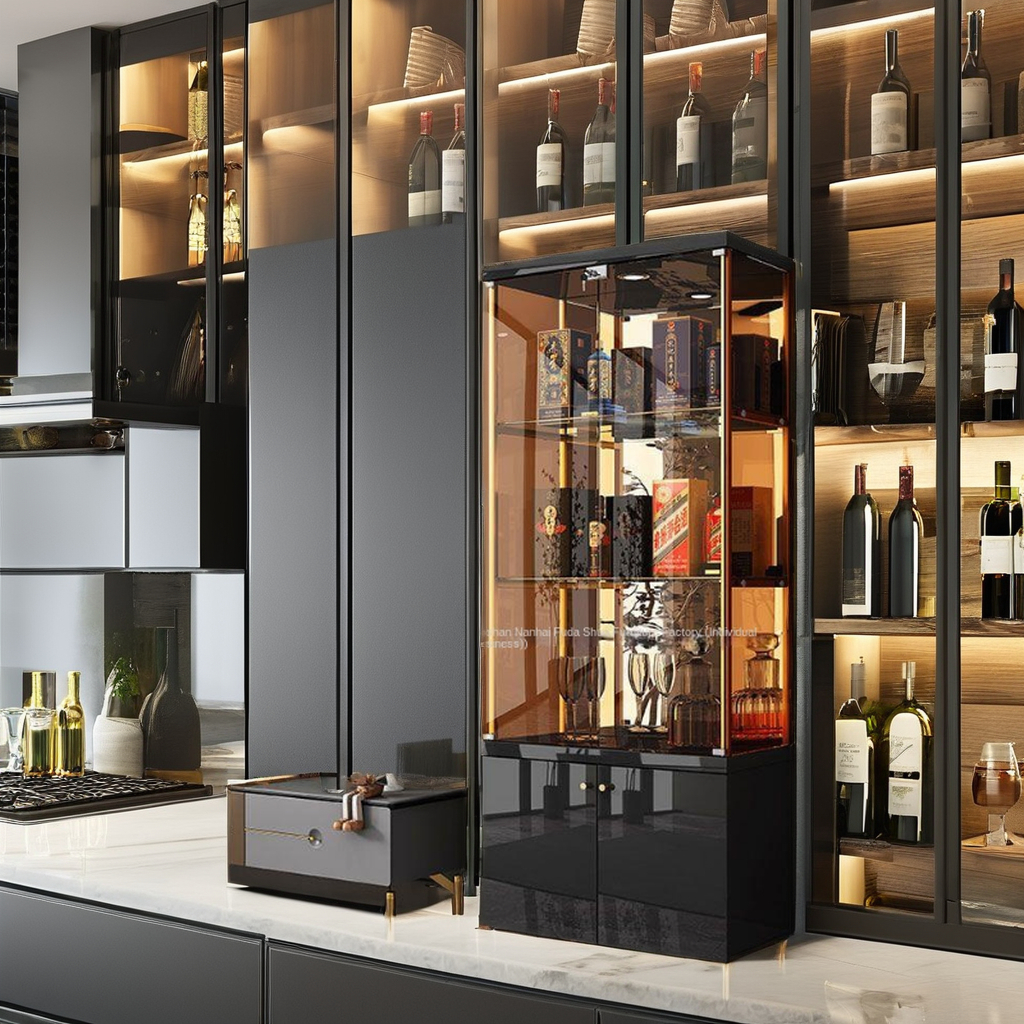 Light Luxury Home Lighting Wine Rack Stainless Steel Bracket Baking Varnish Process Middle Plate Upper Furniture 6819 Rack