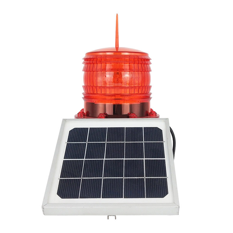 Chimney Solar Powered Aviation Obstruction Building Tower Led Warning Light Airport Runway Taxiway Rotating Beacon Lights