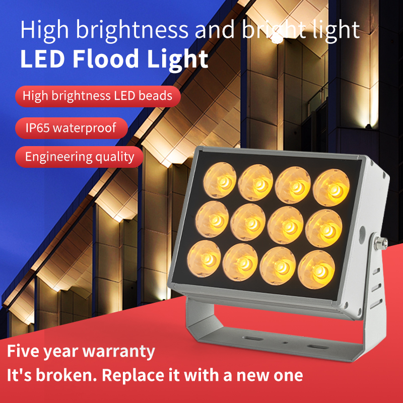 Dimmable COB LED Flood Outdoor Facade Lighting RGBW 18W/36W/48W LED Wall Washer Light Architectural Aluminum Body IP67