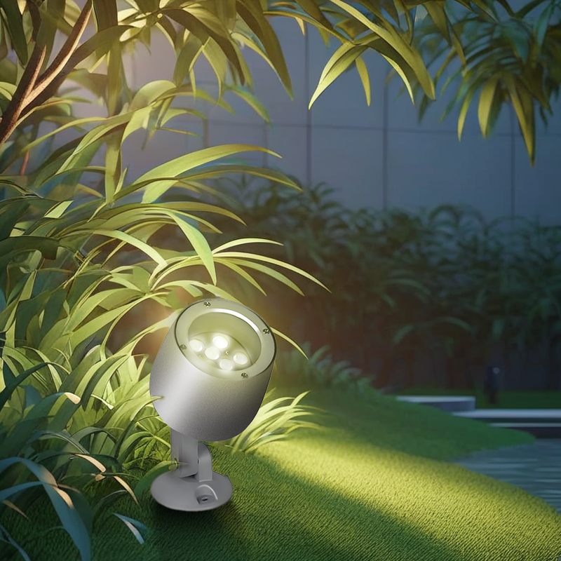 AC220V &amp; DC24V Outdoor Waterproof IP66 Monochrome Aluminum Shell Flood Light for Courtyard &amp; Tree Landscape Lighting