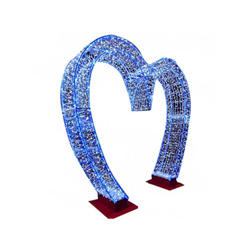 LED Heart Arch Tunnel Wedding Romantic Walkway Lighting