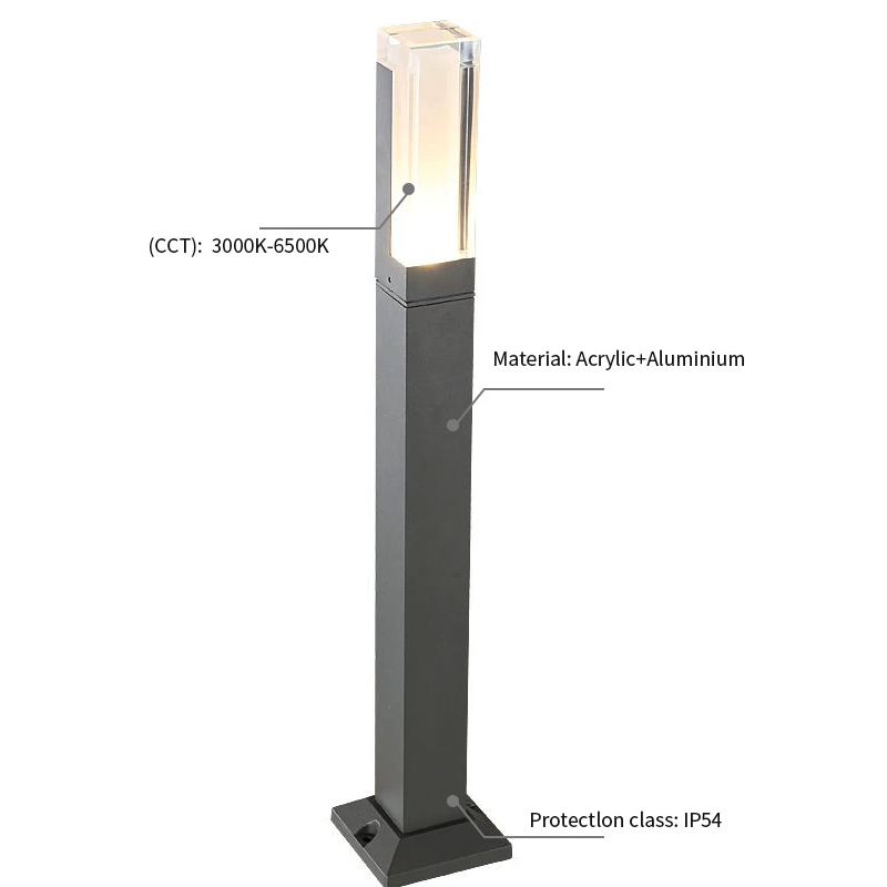 Modern Simple Acrylic Lawn Light Outdoor Waterproof Community Villa Park Landscape Ground Light