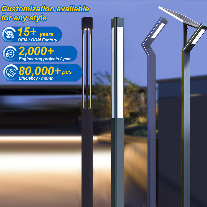 Outdoor Led Pole Light 2.5 Meters 3m Community Post Garden Lights Park Landscape Waterproof Urban Lights