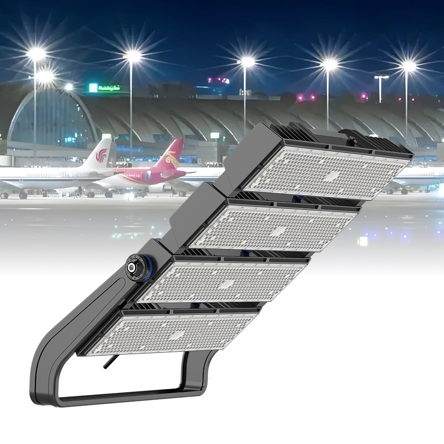 Power Switchable Super Bright 1000W Led Stadium Lights140LM/W Outdoor 90-305V Dimmable Led Stadium Light For Court