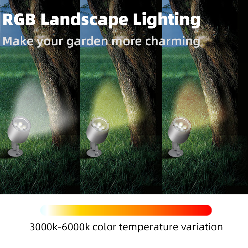 AC220V &amp; DC24V Outdoor Waterproof IP66 Monochrome Aluminum Shell Flood Light for Courtyard &amp; Tree Landscape Lighting