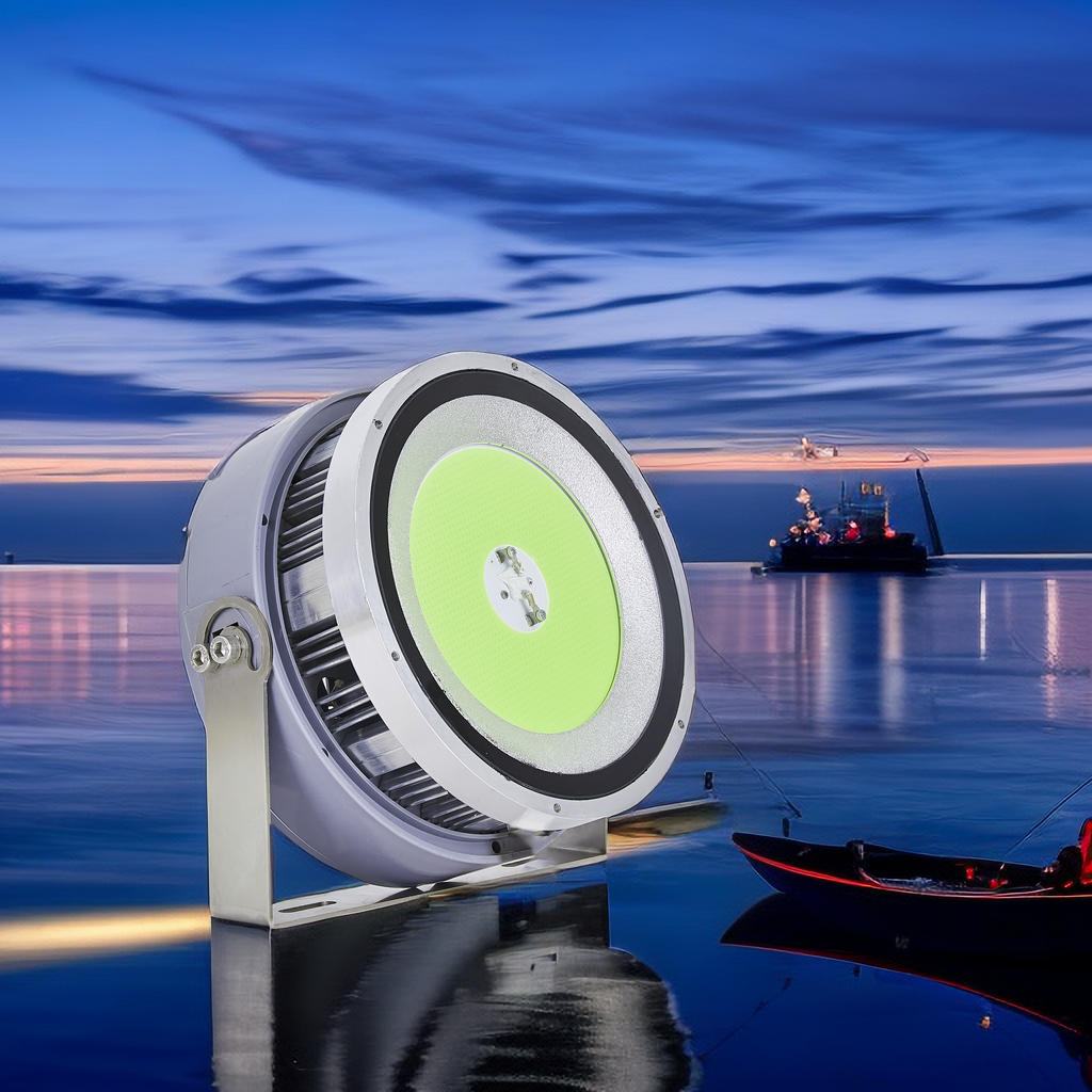 1000W Led Fishing Light With White Cyan Red Green Blue Color for Deep Marine Ocean Boat Fishing Attracting Collection Light