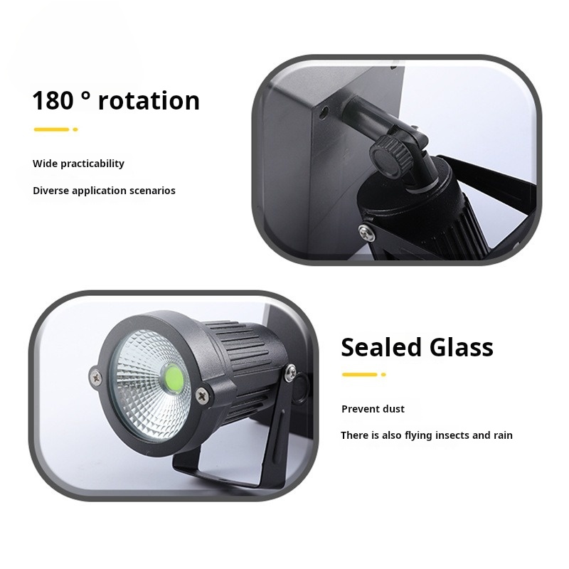 Colorful Aluminum Outdoor IP65 Solar Spotlights 24V for Garden Yard Tree Spike Landscape Lighting