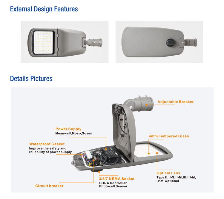 LED Street Light Component View