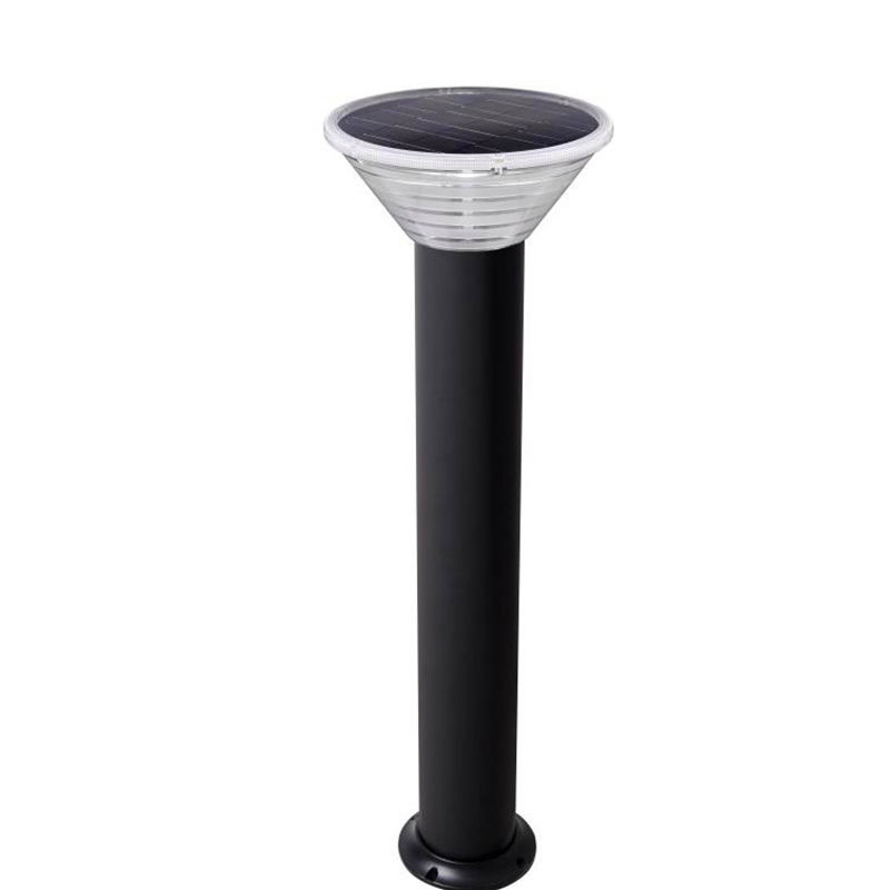 Outdoor Solar Bollard Light 500lm LED Lawn Light 3000/6000K Lighting Color Waterproof IP65 Height 30cm 60cm 80cm DC AC Electric