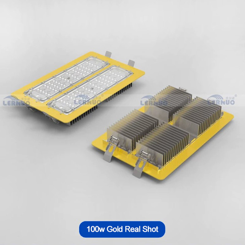 Jewelry Store Recessed LED Flood Light, 50W-150W IP65 Waterproof Embedded Square Facade Lamp for Doorway &amp; Outdoor Signage