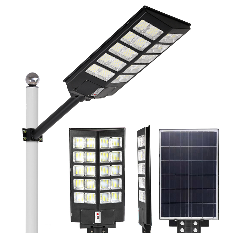 2022 New Design IP65 Waterproof SMD All-in-One 180W 240W 300W LED Solar Streetlight Battery Power Supply Road/Street Lighting
