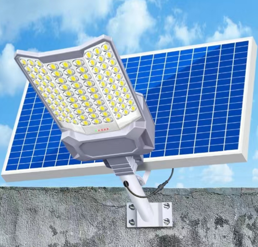 Solar Street Light IP67 LED ABS Material Super Bright All-in-One Pole Mount CE Certification No Assembly Required Dimmable