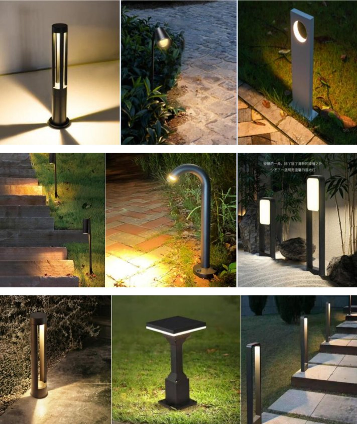7W 10W LED Bollard Light GU10 Bulb IP65 LED Bollard Light 600mm Outdoor Landscape Lighting