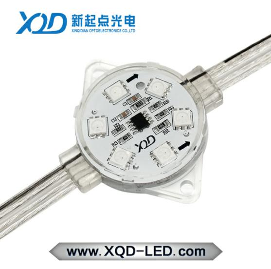 Weatherproof Outdoor Facade Lighting 40mm Diameter IP68 RGB DMX Pixel Light Led System Aluminum Channel Installation