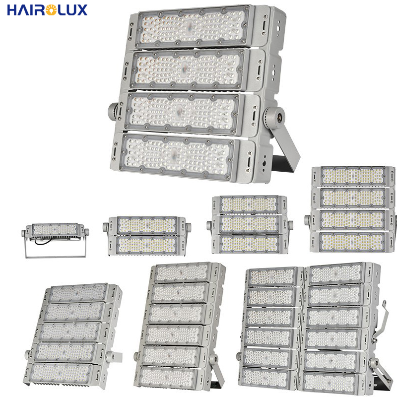 Project Use Modular Ip65 50W 100w 200W 300W 500W 600W High Mast Light Tunnel Spotlight Outdoor Football Stadium LED Flood Light