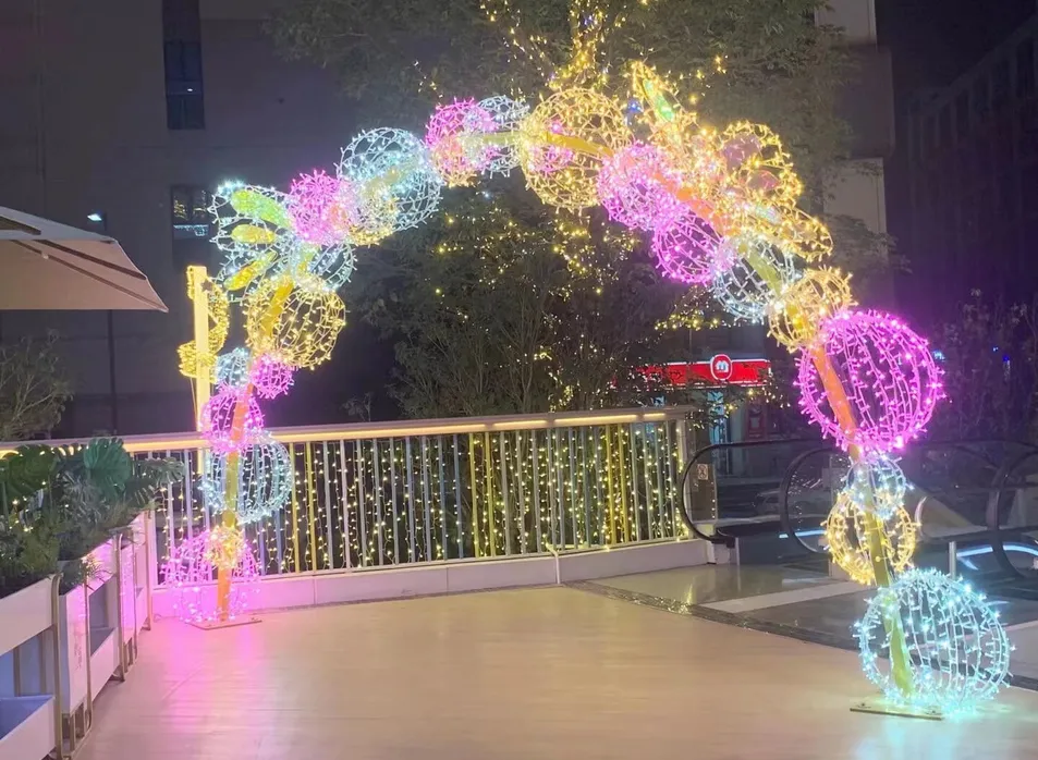 LED Heart Arch Tunnel Wedding Romantic Walkway Lighting