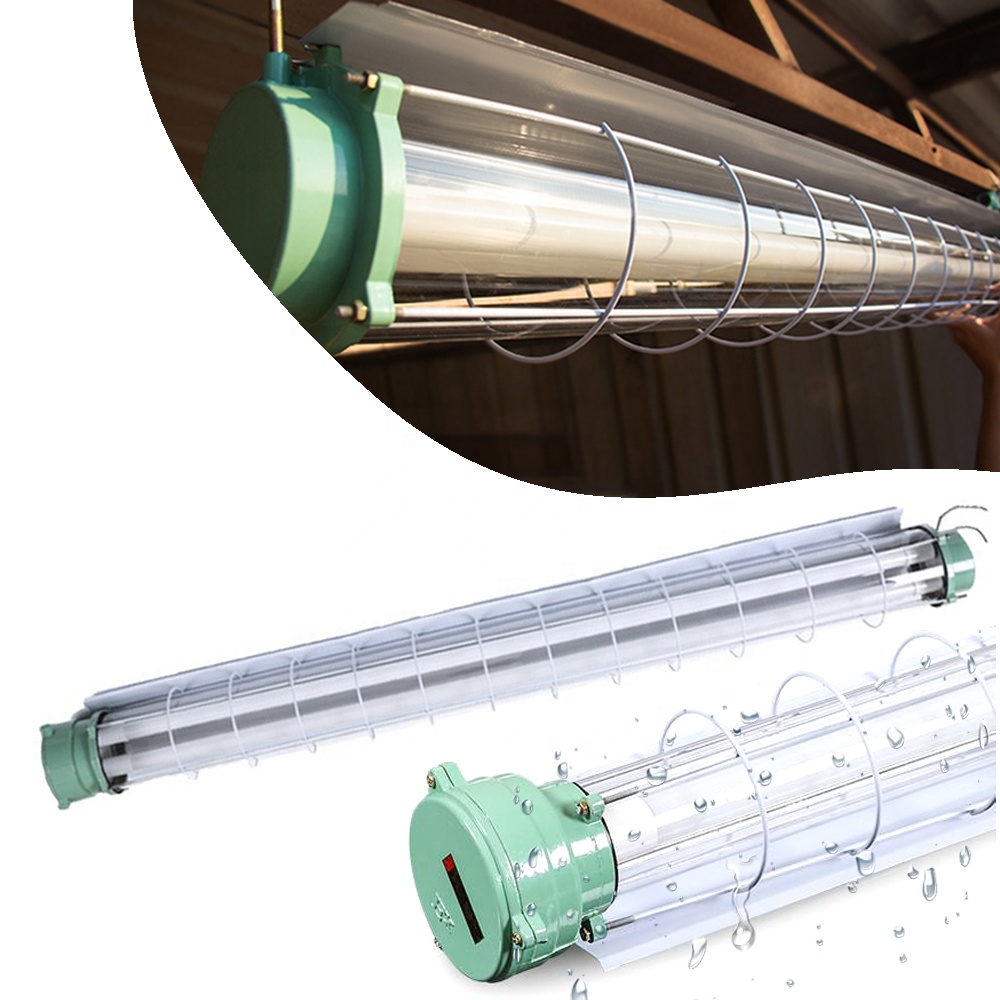 LED Daylight Tube IP65 Waterproof Explosion-proof T8 Emergency Light 4ft Tri-proof Fire Proof Garage Workshop Lighting