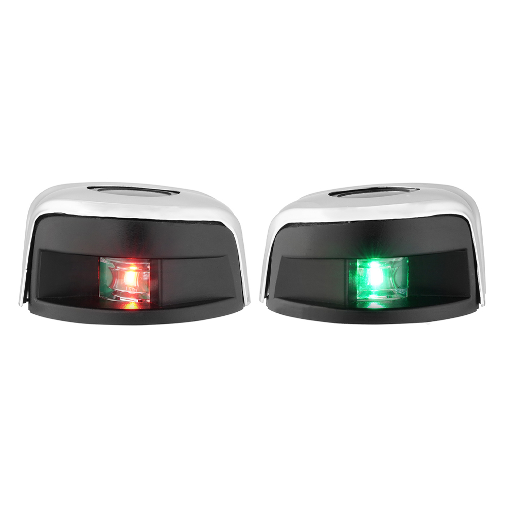 For SEAFLO 12VDC Waterproof IP67 LED Marine Lights Green Starboard and Red Port Signal Navigation Lights for Boat Yacht