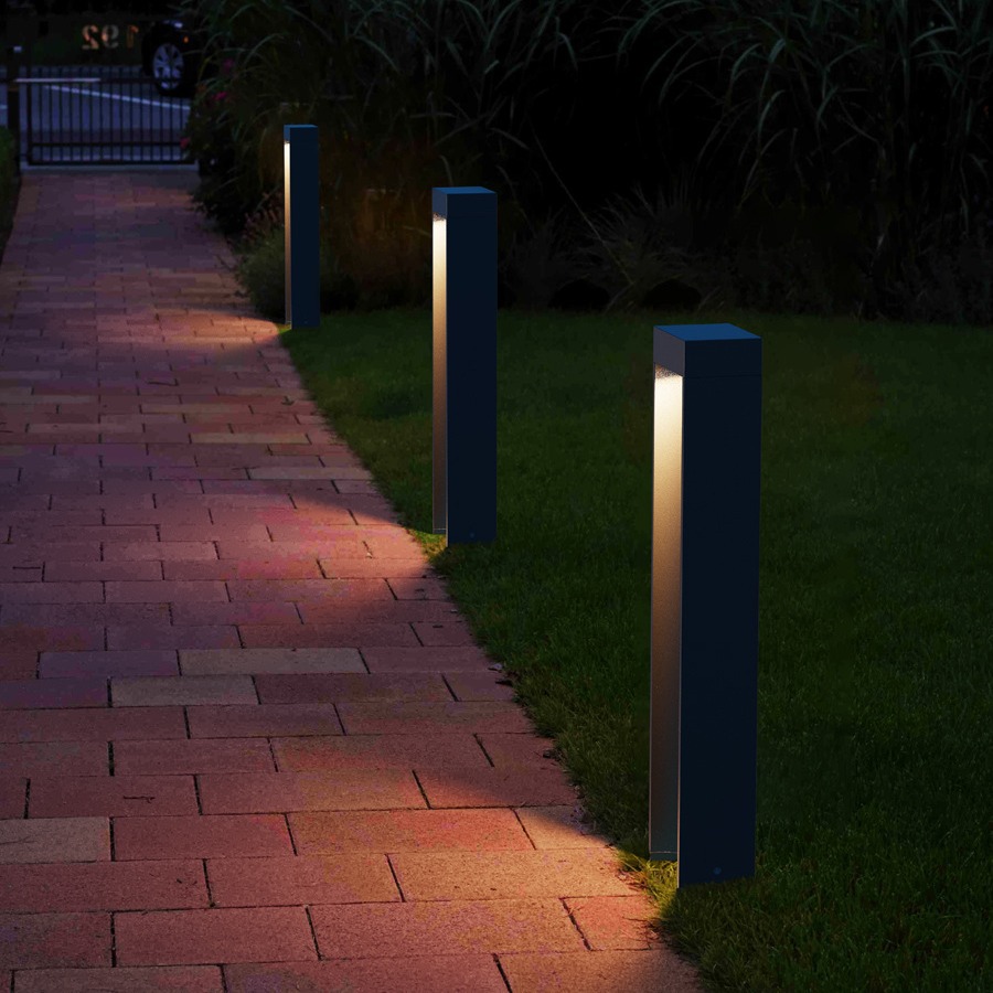 BCN Lawn Lamp Outdoor IP65 Waterproof Aluminum LED 3500K Warm White Modern Simple Plug-in Landscape Lighting 2-Year Warranty
