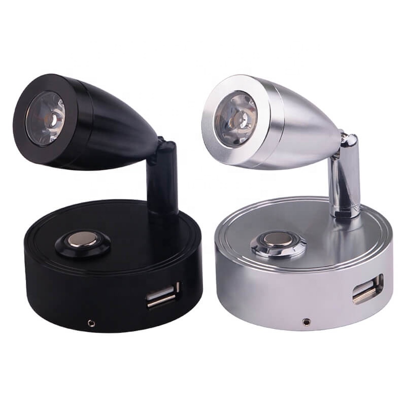 USB Reading LED Boat Light Marine Yacht Touch Dimming Wall Light 12V-24V Marine Supplies