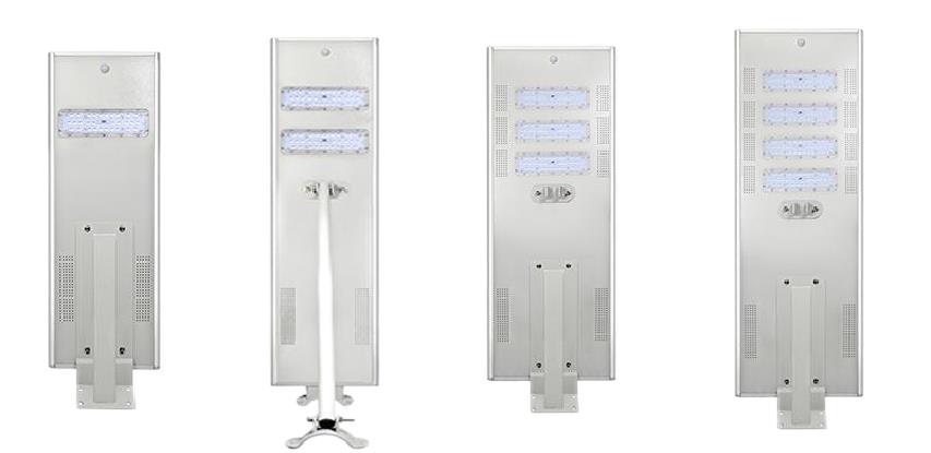 Integrated solar led street light