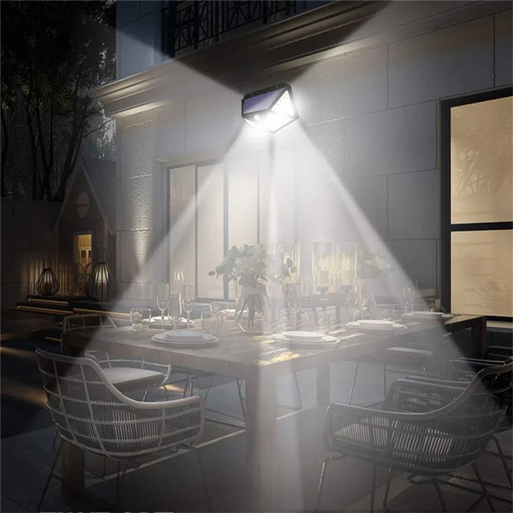 3 Modes 100LED Security Light Wireless Waterproof Outdoor Garden Street Homw Door Smart Motion Lights Solar Wall Light