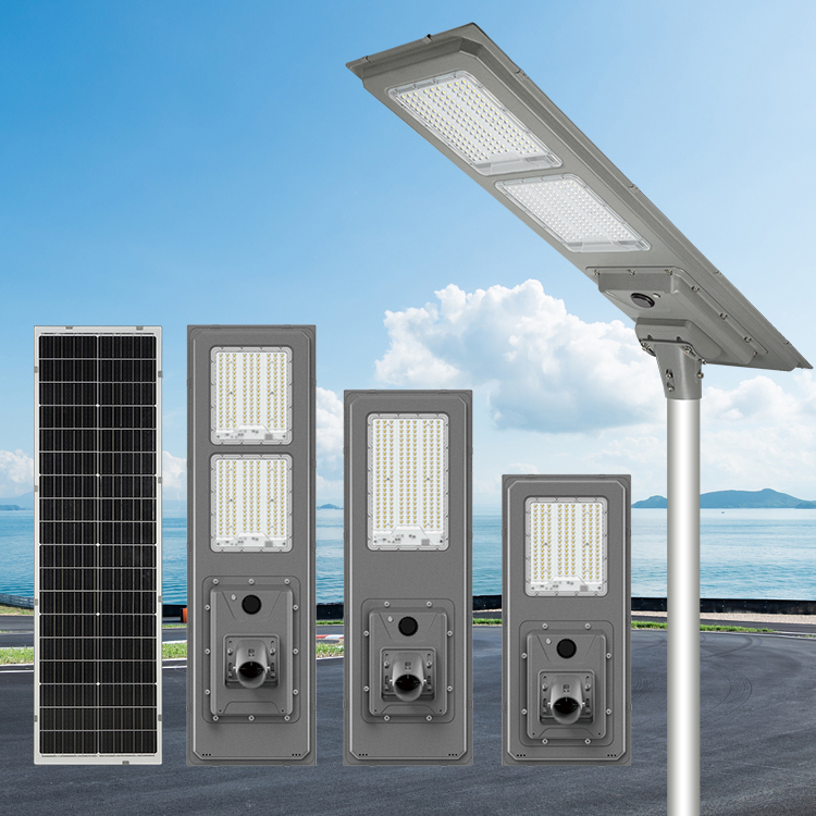 Hot Sale Outdoor Highway Community Die Cast Aluminum Ip66 300w 400w 600w Municipal Project Led All in One Solar Street Light