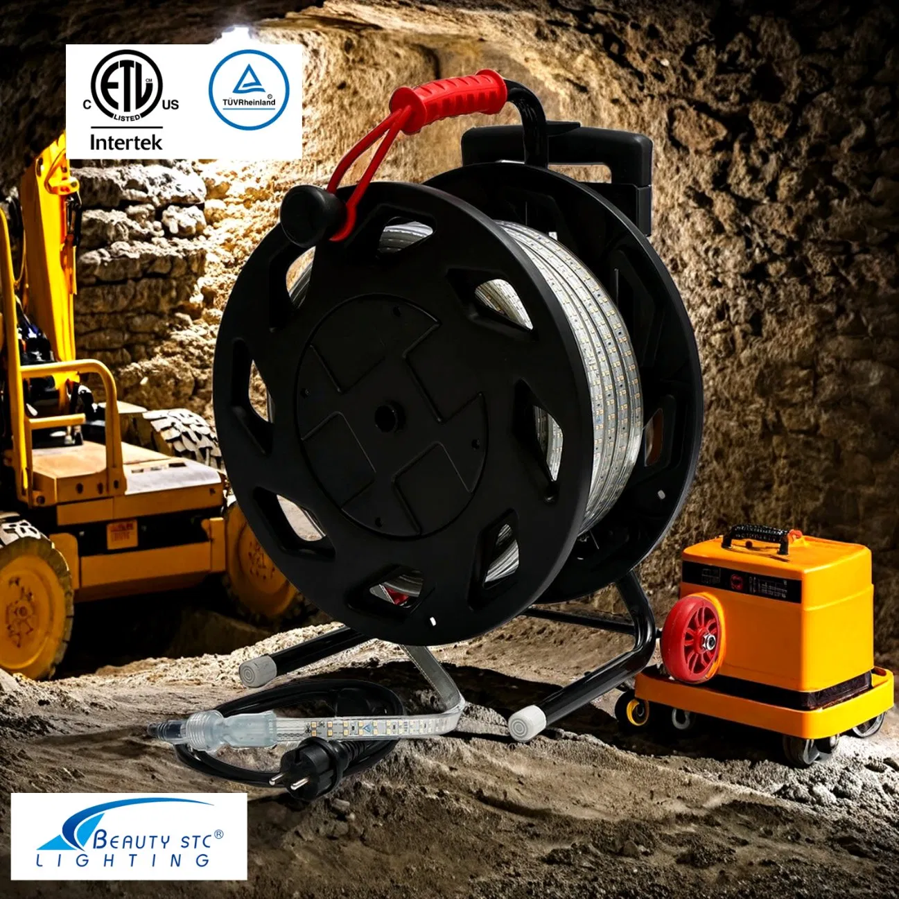 Powerful Portable LED Strip Lighting Can Connects Directly to 110V/230V for Coal Mine Tunnels