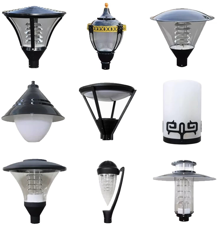 Modern Design Multiple Post Top Light for Outdoor Decoration Lawn Pathway Landscape Courtyard Lights Wired Waterproof Version