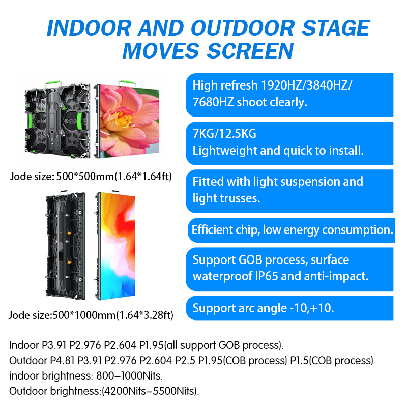 Jode LED Video Wall 4K HDR10 HD Outdoor Rental P3.91 Waterproof IP65 Stadium Led Screen Football Led Scree Display Screen