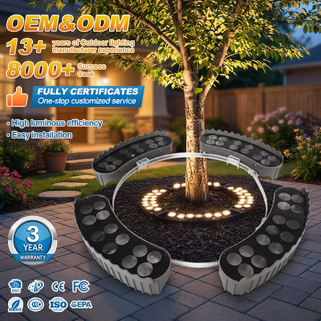New Style Hug Tree Light 3W-12W Customized Decoration Hotel Resort Park IP65 Outdoor Landscape Spotlight Ring Led Garden Lights
