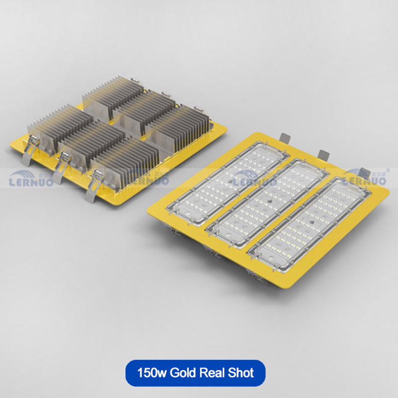 Jewelry Store Recessed LED Flood Light, 50W-150W IP65 Waterproof Embedded Square Facade Lamp for Doorway &amp; Outdoor Signage