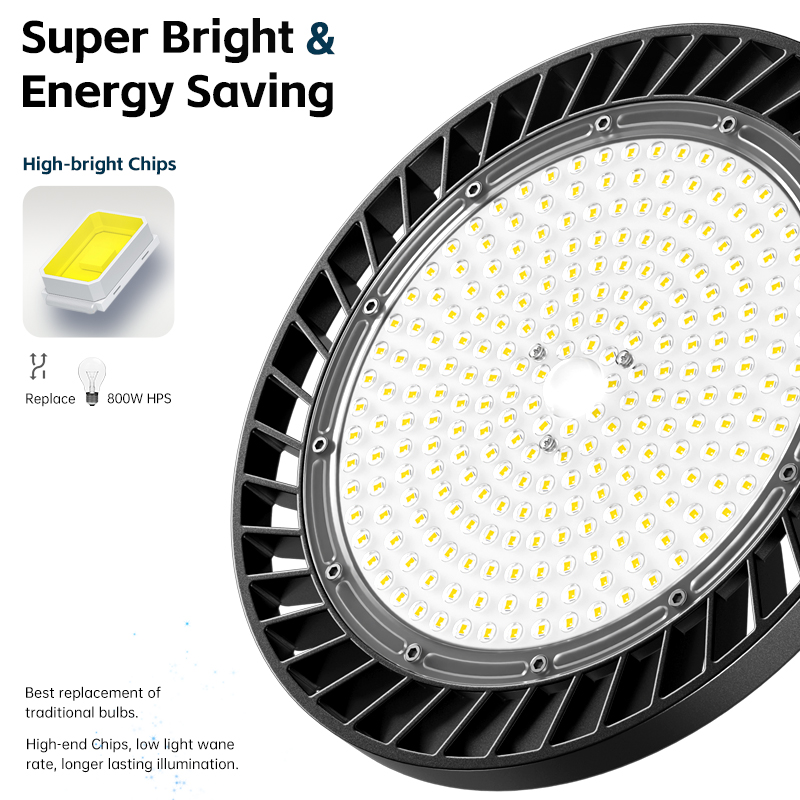 Industrial High Bay Lighting OEM&amp;ODM IP65 100w 150w 200w 250W 300W Round Pendant Ufo High Bay Led Lights For Warehouse Fixture
