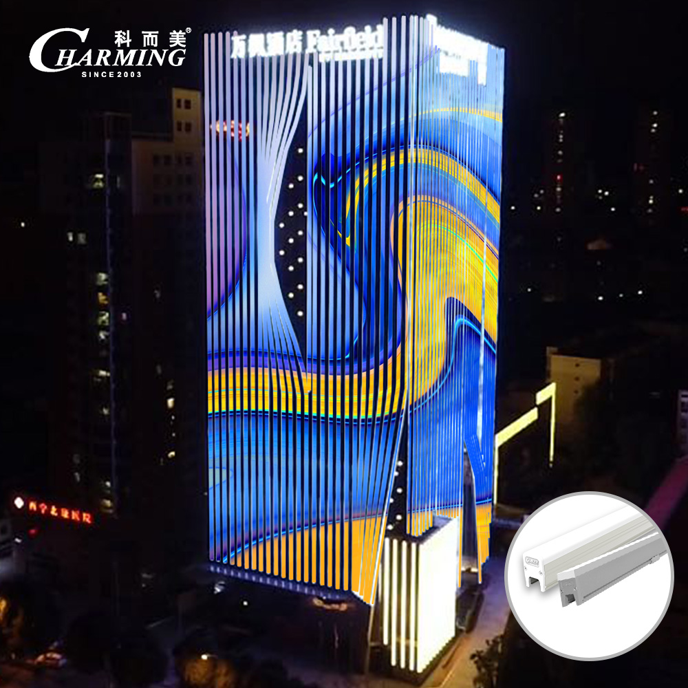 DMX Outdoor Rgb Led Tube Light Use for Building Facade Linear DC 24v