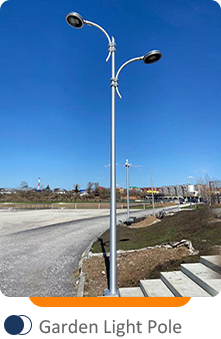 Garden light pole