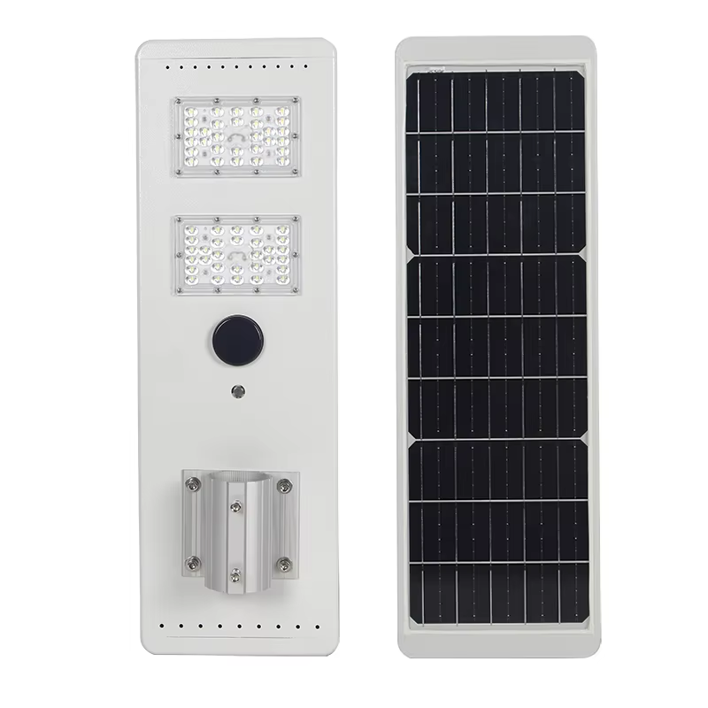 Outdoor All in One 30w 60w 80w Solar Street Light With Intelligent Controller LED Street Light With Smart radar Sensor