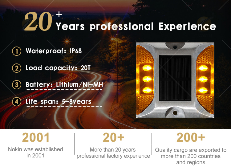 Aluminum LED Solar Road Stud Airport Runway Lights