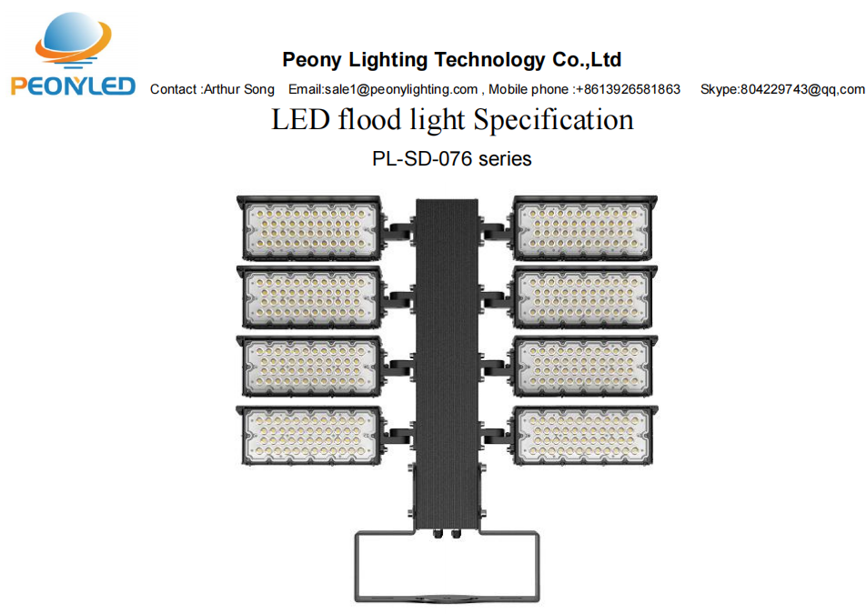 High Uniformity Port LED Flood Lights